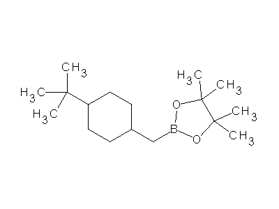 Chemical structure of 2-(4-tert-butylcyclohexylmethyl)-4,4,5,5-tetramethyl-[1,3,2]dioxaborolane