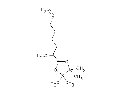 Chemical structure of 4,4,5,5-tetramethyl-2-octa-1,7-dien-2-yl-1,3,2-dioxaborolane