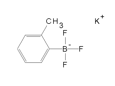 Chemical structure of potassium (2-tolyl)trifluoroborate
