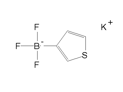 Chemical structure of potassium (3-thienyl)trifluoroborate