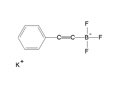 Chemical structure of (phenylacetylene)trifluoroborate