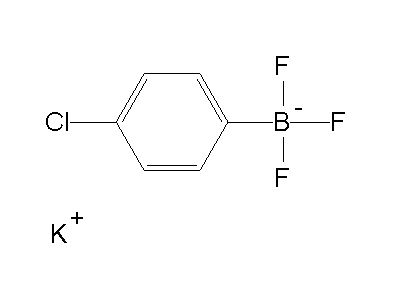 Chemical structure of potassium 4-chlorophenyltrifluoroborate