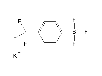 Chemical structure of potassium 4-trifluoromethylphenyltrifluoroborate