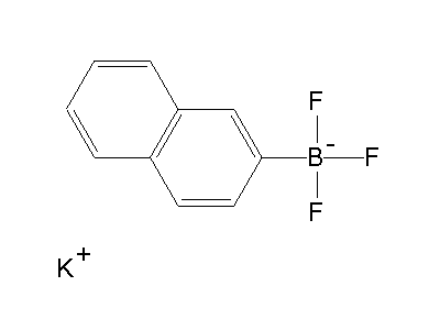 Chemical structure of potassium 2-naphthyltrifluoroborate