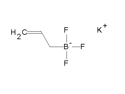 Chemical structure of potassium allyl trifluoroborate