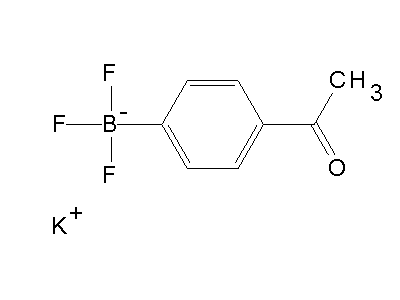 Chemical structure of potassium 4-acetylphenyltrifluoroborate