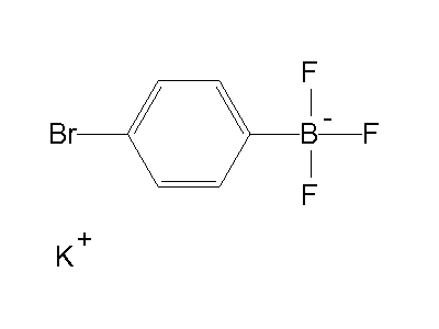 Chemical structure of potassium 4-bromophenyltrifluoroborate