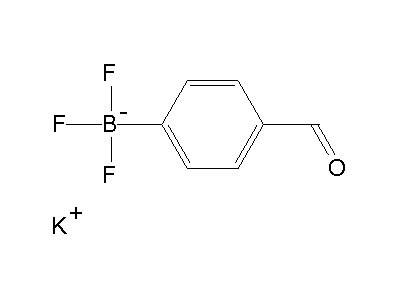 Chemical structure of potassium 4-formylphenyltrifluoroborate