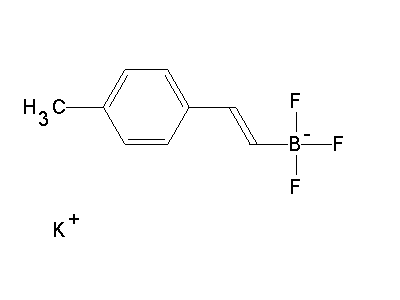Chemical structure of 2-(4-methylphenyl)vinyltrifluoroborate