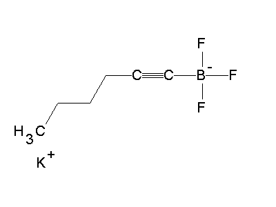 Chemical structure of potassium 1-hexynyltrifluoroborate