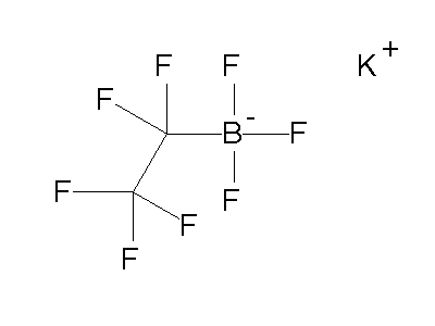 Chemical structure of potassium perfluoroethyltrifluoroborate
