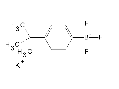 Chemical structure of potassium 4-tert-butylphenyltrifluoroborate