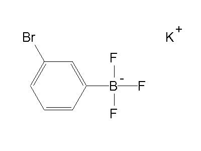 Chemical structure of potassium 3-bromophenyltrifluoroborate