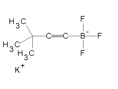 Chemical structure of potassium (tert-butylethynyl)trifluoroboronate