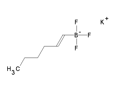 Chemical structure of potassium hexenyltrifluoroborate