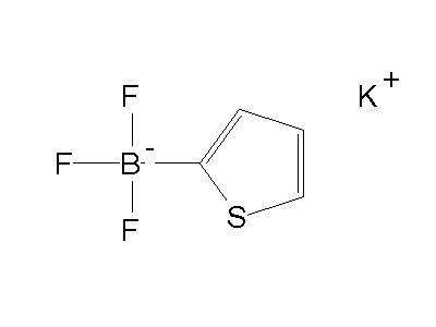 Chemical structure of potassium 2-thienyltrifluoroborate