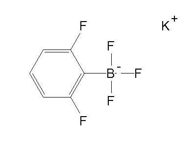 Chemical structure of potassium 2,6-difluorophenyltrifluoroborate