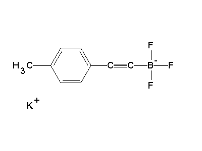 Chemical structure of potassium (p-tolylethynyl)trifluoroborate