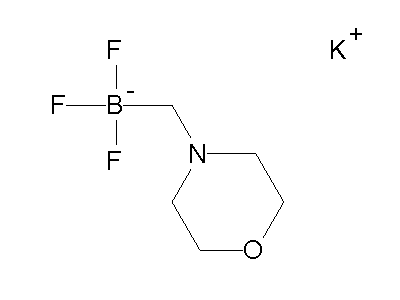 Chemical structure of potassium 4-trifluoroboratomethyl-morpholine