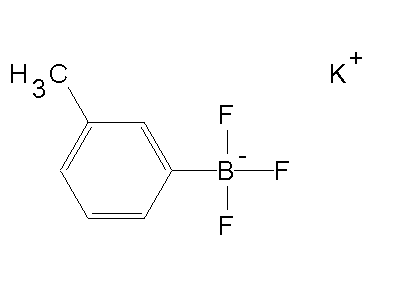 Chemical structure of potassium trifluoro-3-tolylborate