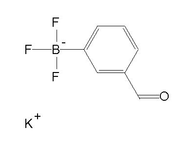 Chemical structure of potassium 3-formylphenyltrifluoroborate