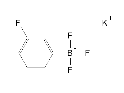Chemical structure of potassium 3-fluorophenyltrifluoroborate