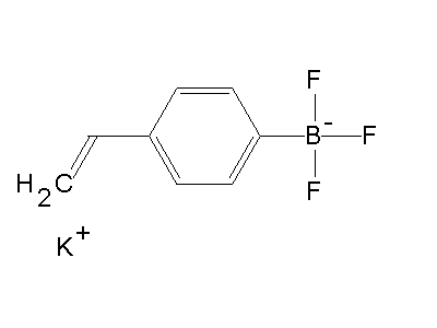 Chemical structure of potassium 4-vinylphenyltrifluoroborate