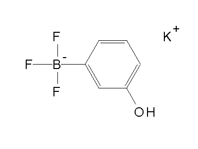 Chemical structure of potassium 3-hydroxyphenyltrifluoroborate