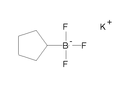 Chemical structure of potassium cyclopentyltrifluoroborate