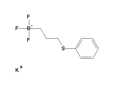 Chemical structure of potassium 3-phenylthiopropyltrifluoroborate