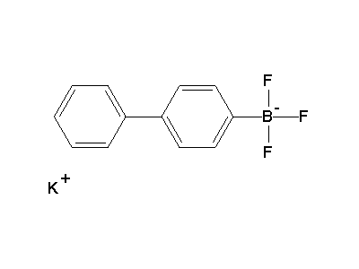 Chemical structure of potassium 4-biphenyltrifluoroborate