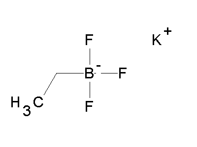 Chemical structure of potassium ethyltrifluoroborate
