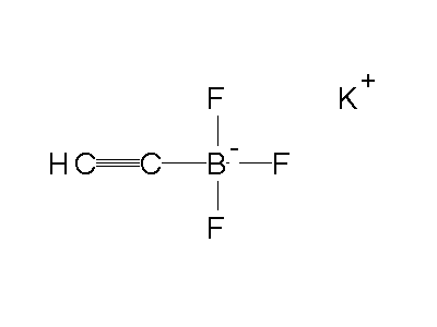 Chemical structure of potassium ethynyltrifluoroborate