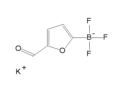 Chemical structure of potassium 5-formylfuran-2-trifluoroborate