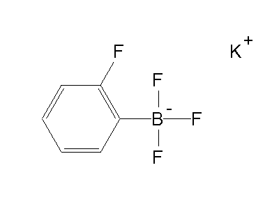 Chemical structure of potassium 2-fluorophenyltrifluoroborate