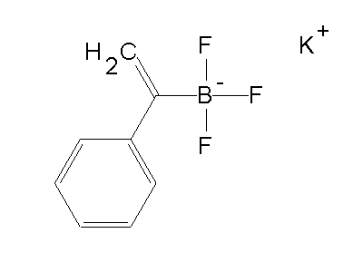 Chemical structure of potassium alpha-styryltrifluoroborate