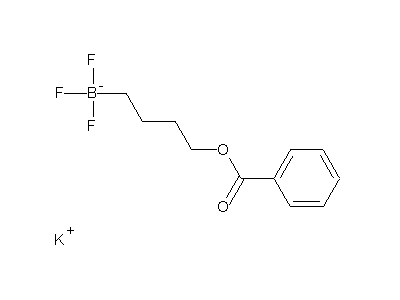 Chemical structure of potassium 4-benzoyloxybutyl trifluoroborate