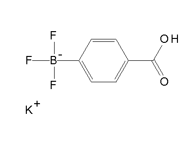 Chemical structure of potassium 4-carboxyphenyltrifluoroborate