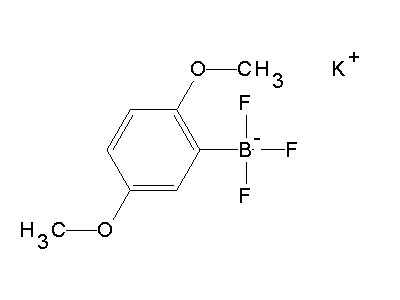 Chemical structure of potassium 2,5-dimethoxyphenyltrifluoroborate