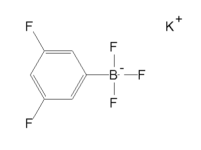 Chemical structure of potassium 3,5-difluorophenyltrifluoroborate
