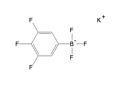 Chemical structure of potassium 3,4,5-trifluorophenyltrifluoroborate
