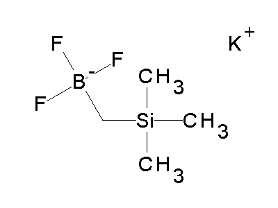 Chemical structure of potassium trimethylsilylmethyltrifluoroborate