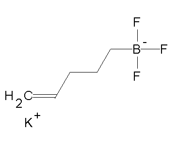 Chemical structure of potassium 4-pentenyltrifluoroborate