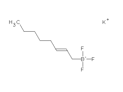 Chemical structure of potassium trifluoro(2-octenyl)borate