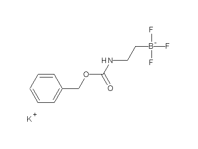 Chemical structure of potassium 2-(benzyloxycarbonylamino)ethyltrifluoroborate