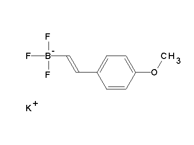 Chemical structure of potassium trans-methoxystyryltrifluoroborate