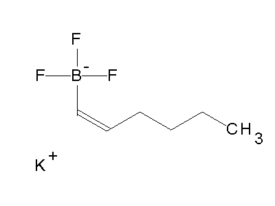 Chemical structure of potassium (Z)-1-hexenyltrifluoroborate