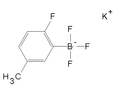 Chemical structure of o-fluoroaryltrifluoroborate potassium salt