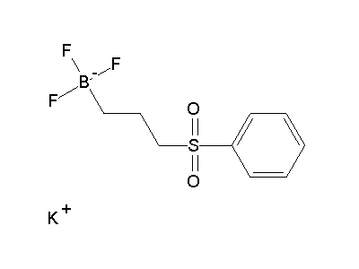 Chemical structure of potassium 3-phenylsulfonylpropyltrifluoroborate