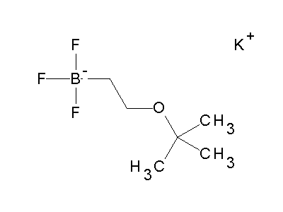 Chemical structure of potassium 2-(tert-butoxy)ethyltrifluoroborate